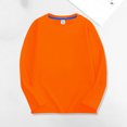 thumbnail image 2 of Tranfacy Kids Long Sleeve T Shirts Solid Color Round Neck Pullover Activewear Base Layer Comfortable Fitting Everyday Wear, 2 of 4