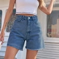 thumbnail image 4 of JMYHOAM Jeans Short en Jean pour Femmes Shorts Décontractés Mo Taille Haute, 4 of 6
