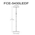 thumbnail image 3 of Francine Floor Lamp - 30W - Sandy Black - White Acrylic Diffuser, 3 of 3