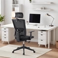 thumbnail image 2 of EDTara Executive Mesh Office Chair, High Back Ergonomic Design with 4D Armrests, Lumbar & Headrest Adjustment, Sliding Seat, Tilt Lock for Home Office, 2 of 8