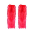 thumbnail image 2 of Furry Boot Cover Imitation Socks Shoe Cover Leg Cover Long Foot Cover Women's Leg Warmers Warm and Slim, 2 of 4