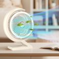 thumbnail image 5 of Boovnll Desk Fan, Adjustable High Speed USB Rechargeable Table Fan Lightweight Compact Quiet Small Fan for Home, Bedroom, Office, Travel, Camping, RVs, Summer Gift, Mini Fan - Fan, 5 of 5