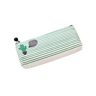 CEHVOM 3Pcs Pencil Case Stationery Storage Box Start School Cactus Creative Canvas Bag
