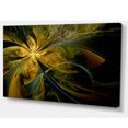 thumbnail image 2 of Fleur Fractale Symétrique en Or - Impression d'Art Floral sur Toile, 2 of 3