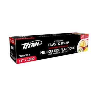 TITAN Pellicule de Plastique, 305 m x 28 cm
