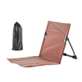 thumbnail image 1 of Portable Ultralight Folding Chair For Outdoor Camping Fishing Or Backpacking With Backrest And Compact Design In Brown E-215 Brown, 1 of 6