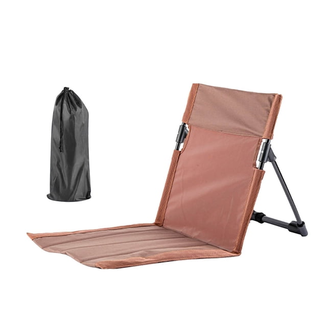 Portable Ultralight Folding Chair For Outdoor Camping Fishing Or Backpacking With Backrest And Compact Design In Brown E-215 Brown