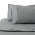 thumbnail image 3 of Marina Decoration 600 Thread Count Ultra Soft Deep Pocket Hotel Standard Solid Bedding Long Staple Percale Cotton All Season Sheet Set with Pillowcase, 3 of 7