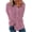 Pink, variant on fartey Women's Long Sleeve Sweatshirt 2024 Loose Fit Autumn Solid Color Pullover Top Lightweight Soft Crewneck Sweatshirts