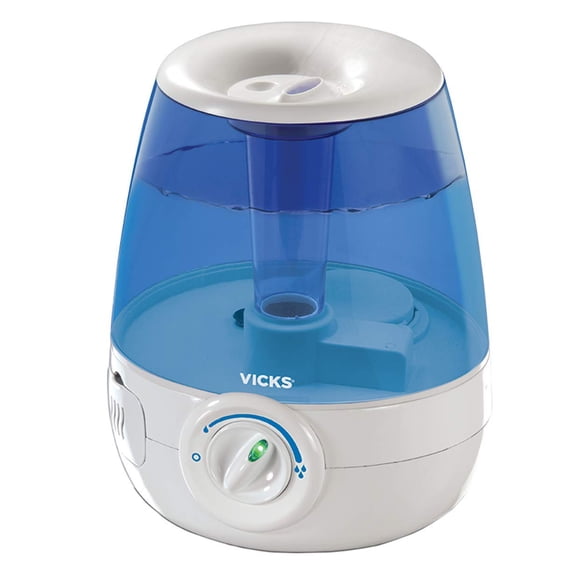 Vicks V4600-CAN Filter-Free Ultrasonic Cool Mist Humidifier, Medium Room Humidifier for Baby, Bedroom, Office Desk, with Variable Output Control, Dual Scent Pad Slots, Au