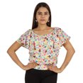 thumbnail image 1 of Moomaya Hauts Imprimés pour Femmes Blouse à Manches Courtes Évasée, 1 of 7