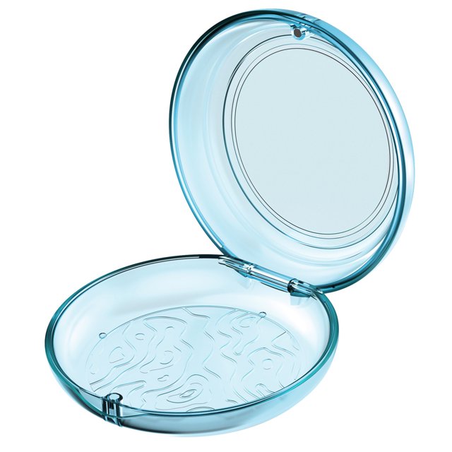 Visland Transparent Accolades Boîte de Rangement Étanche à l'Humidité Fermoir Magnétique Étanche Étui Bouche Garde Étui Outil de Retrait et Récipient de Brosse