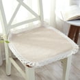 thumbnail image 4 of Cushion Pad, Linen Fabric, Breathable Mesh Design, Ergonomic Support, for Office/computer, Seating Comfort, Durable Woven Material, Home Office Decor, Desk Chair Cover, Travel Friendly Pad Hzhnb, 4 of 6