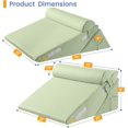thumbnail image 2 of Wedge Pillows for Adult Adjustable Bed Wedge Pillow for Post Surgery Triangle Pillow Headboard with Bolster Cushion for Sleeping Acid Reflux Neck & Back Support and Dark G, 2 of 9