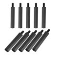 thumbnail image 1 of Unique Bargains 50 Pcs M3 30+6mm Filetage Mâle Hexagone en Nylon Vis d'Espacement Pilier PCB Noir, 1 of 1