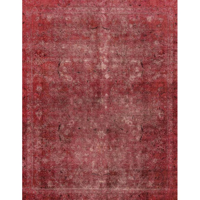Ahgly Company Tapis d'Intérieur Rectangulaire Abstrait Rouge Tapis de Zone Abstrait, 2 Pieds x 3 Pieds