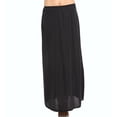 thumbnail image 3 of Women's Shadowline 4711638 38 Inch Long Flare Half Slip (Black 3X), 3 of 4