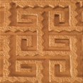 thumbnail image 1 of Ahgly Company Tapis de Zone Carré Lavable en Machine Orange Rouge Orange, 5 Pieds Carré, 1 of 7