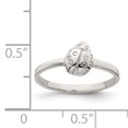 thumbnail image 3 of 925 Sterling Silver Rhodium-plated Child's Polished Ladybug Ring, 3 of 3