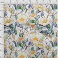 thumbnail image 4 of oneOone Cotton Poplin Yellow Fabric Florals Sewing Craft Projects Fabric Prints By Yard 56 Inch Wide, 4 of 4