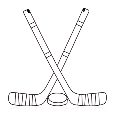 Bouclair Black Metal Hockey Wall Art