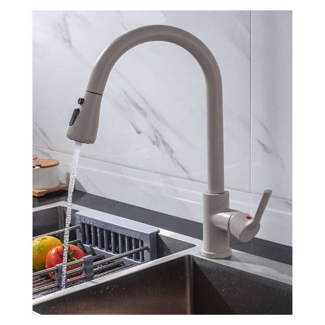 Kitchen Faucet Black Kitchen Tap Pull Out Kitchen Sink Mixer Tap Brushed Nickle Stream Sprayer Head Chrome Kitchen Water Tap ,Easy to Install