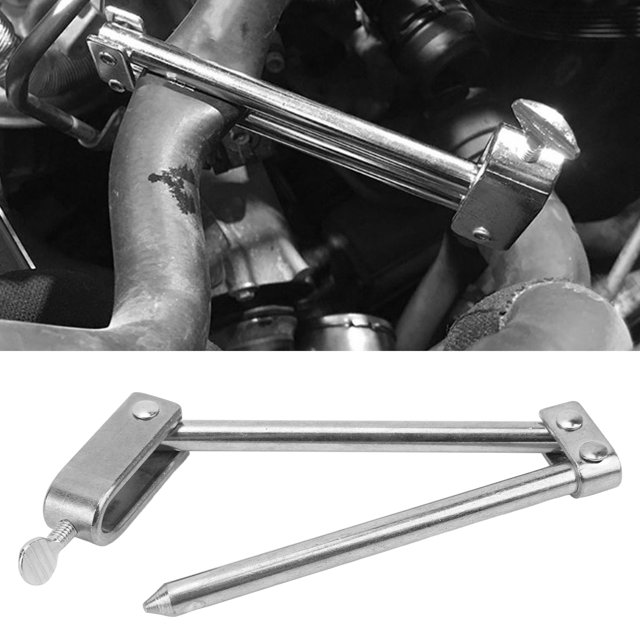 Bar Type Hose Clamp, Rustproof High Strength Hose Pinch Tool Stainless Steel Chrome Plated for Water Fuel Oil Hoses