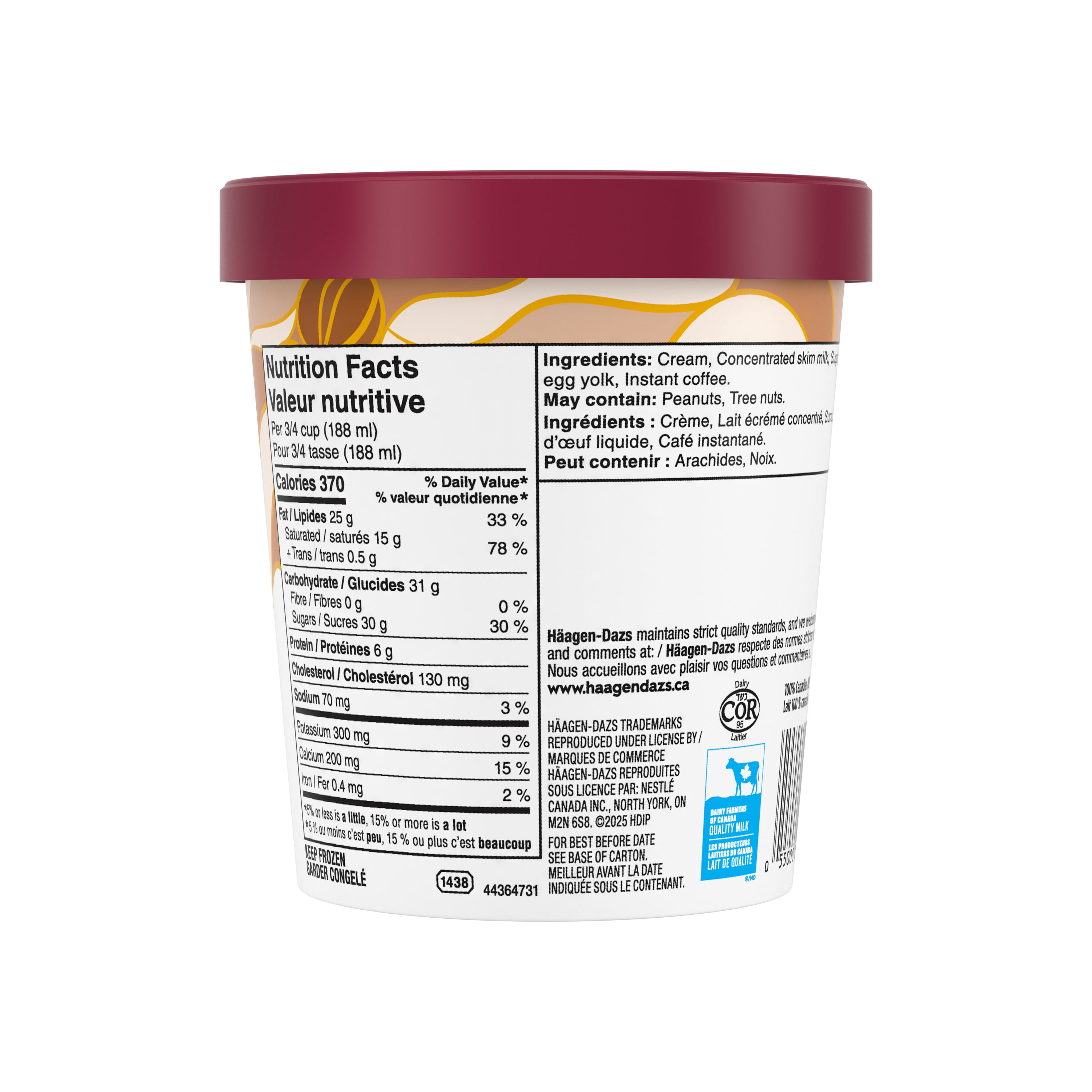 HAAGEN-DAZS Crème Glacée Café 450 ml