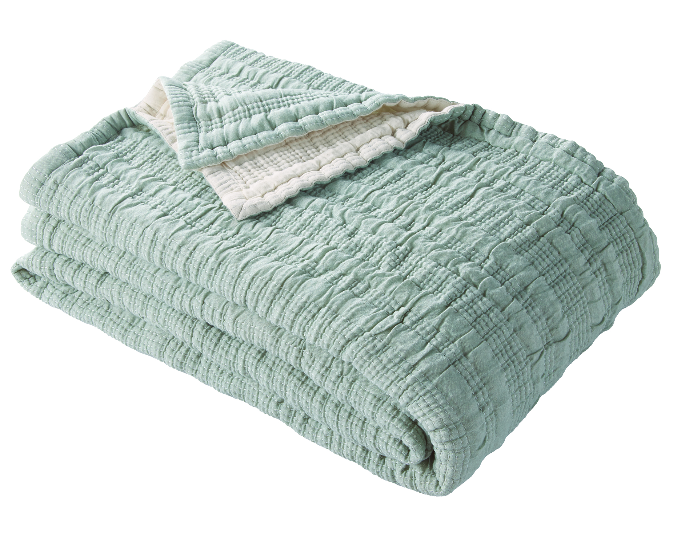 Better Homes & Gardens Cotton Blend Matelassé Green Double/Queen couverture, 1 Piece