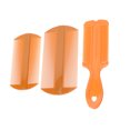thumbnail image 1 of 3pcs Double-sided Tooth Lice Combs Portable Hair Scalp Massaging Combs (Orange), 1 of 5