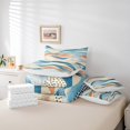 thumbnail image 4 of YST 7-Piece Geometric Wave Bedding Set, Black Polka Dots, King Size Comforter Set, Modern Abstract Art Bedding, 4 of 4