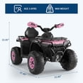 thumbnail image 2 of Electric Ride on ATV Car for Kids 3-8 Years, Remote Control, Spring Suspension, Bluetooth, Music, Early Education, for Toddlers & Big Kids, 2 of 9