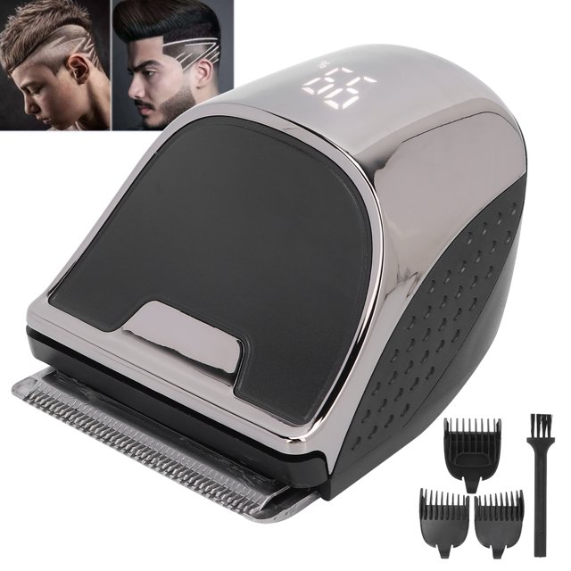 Electric Hair Clipper, Alloy Electric Hair Cutter Electric Quantity Display Convenient Use Small Lightweight Chargeable for Home for Barber Shop