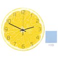 thumbnail image 2 of Horloge Murale Suspendue en Acrylique Motif Fruit Citron Unique et à la Mode, 2 of 8