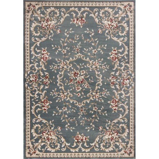HomeRoots 354042 5 ft. 3 in. x 7 ft. 7 in. Polypropylene Slate Blue Area Rug