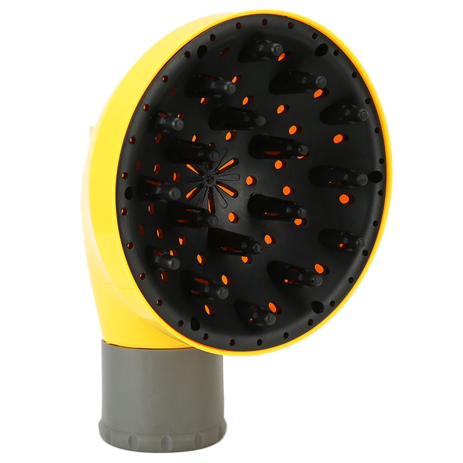 Diffuseur de Sèche-Cheveux, Diffuseur de Cheveux Sèche-Cheveux, 15.5cm PC Coiffure Cheveux Bouclés Modelant Diffuseur de Cheveux Ondulés Sèche-Cheveux Diffuseur de Cheveux Jaune