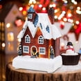 thumbnail image 4 of jifeng LED Christmas Village House Scene Buildings Collectible Decoration Figurines for D, 4 of 8