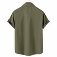 thumbnail image 4 of Dvkptbk Chemise Blouse Décontractée pour Homme à Boutons Imprimés avec Poche, Col Rabattu, Manches Courtes, 4 of 4