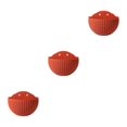 thumbnail image 3 of Youkk Easy To Install Double-layer Plastic Flowerpot For Walls Drainage Flower Pot Red 3Set, 3 of 6