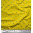 thumbnail image 1 of Soimoi polyester Crepe Fabric Leaves & Buds Floral Decor Fabric Printed Yard 42 Inch Wide, 1 of 3