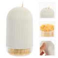 thumbnail image 3 of 1 Set of Wooden Toothpick Kit Disposable Toothpick Tools Oral Care Tools (Light Yellow), 3 of 7