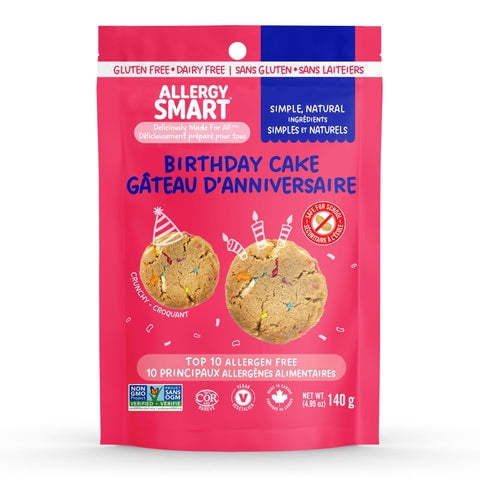 Allergy Smart Gluten Free Birthday Cake Cookies