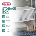 thumbnail image 2 of Sterilite 90 Qt Storage Box, Stackable Bin with Lid, Plastic Container, 4 Pack, 2 of 12