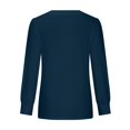 thumbnail image 5 of FAIWAD Women's V Neck Long Sleeve Tunic Tops Pleated Layered Button Down Slim Pullover Tops, 5 of 5