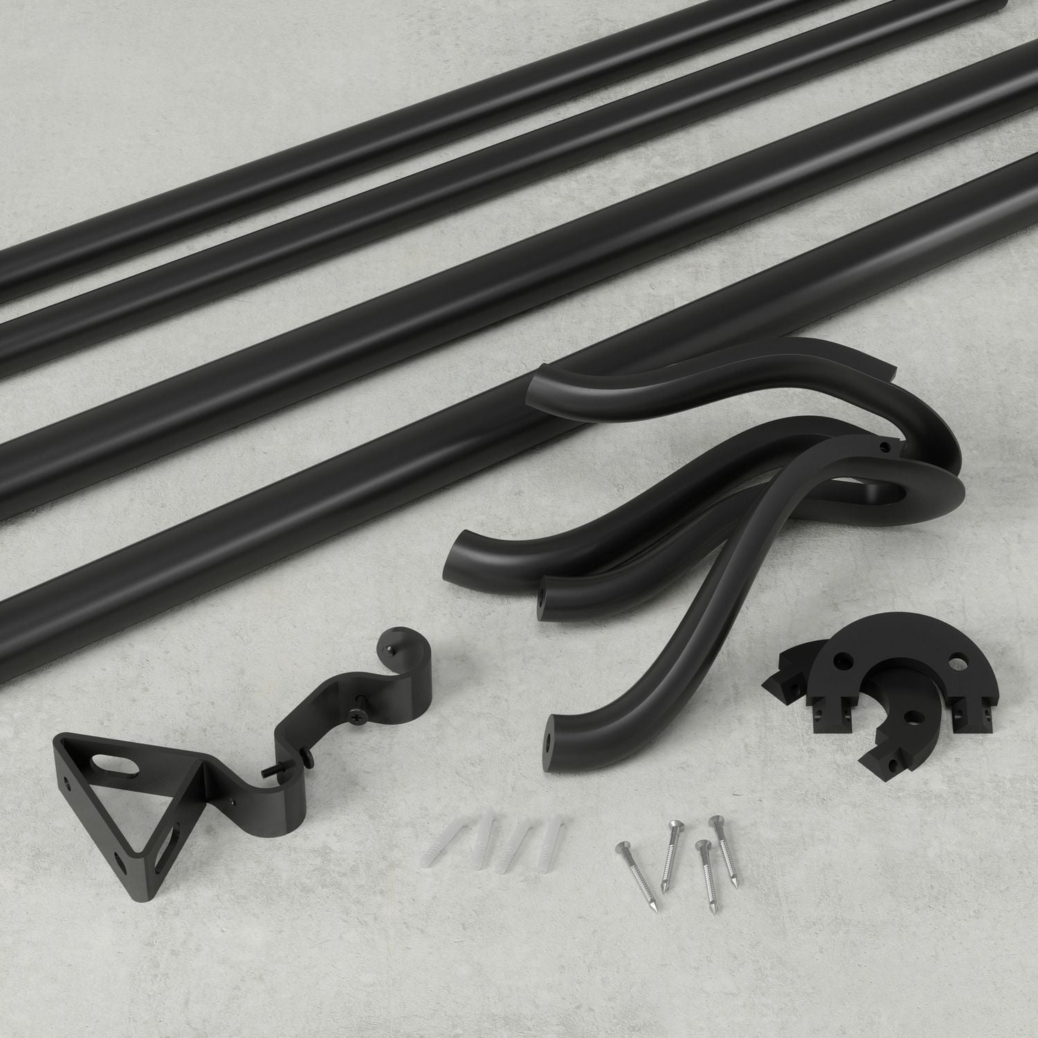 Umbra Midnight 3/4" Tringle à rideau double occultante extensible 42-120"