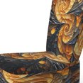 thumbnail image 4 of Designart "VORTEX Tangle" Gold Abstract Upholstered Accent Chair - Modern Arm Chair For Bedroom, 4 of 7