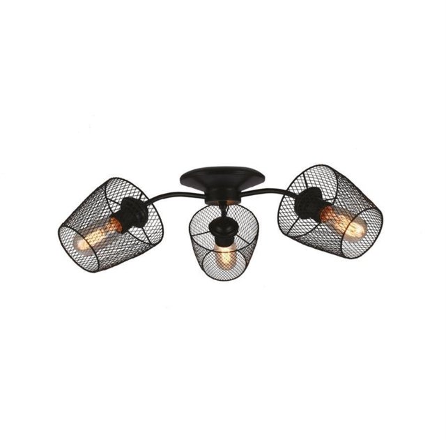 Xtricity - 3 Heads Light, 21.65 '' Width, From Charles Collection, Black