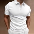 thumbnail image 3 of BOBOGOJP Polos pour Hommes à Manches Courtes Performance Évacuant l'Humidité Chemise de Golf Décontractée à Séchage Rapide Polos à Manches Courtes (Blanc,G), 3 of 5