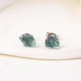 thumbnail image 2 of FeiraDeVaidade Boucles d'Oreilles Pierres Rugueuses Naturelles Améthyste Mode Tempérament Bijoux, 2 of 7