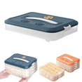 thumbnail image 1 of Storage Containers Plastic Cookie Containers Stackable Cookie Dumpling Storage Box Containers with Lids Airtight Food Storage Boxes Kitchen Organization Food Storage Containers Lunch Storage, 1 of 9